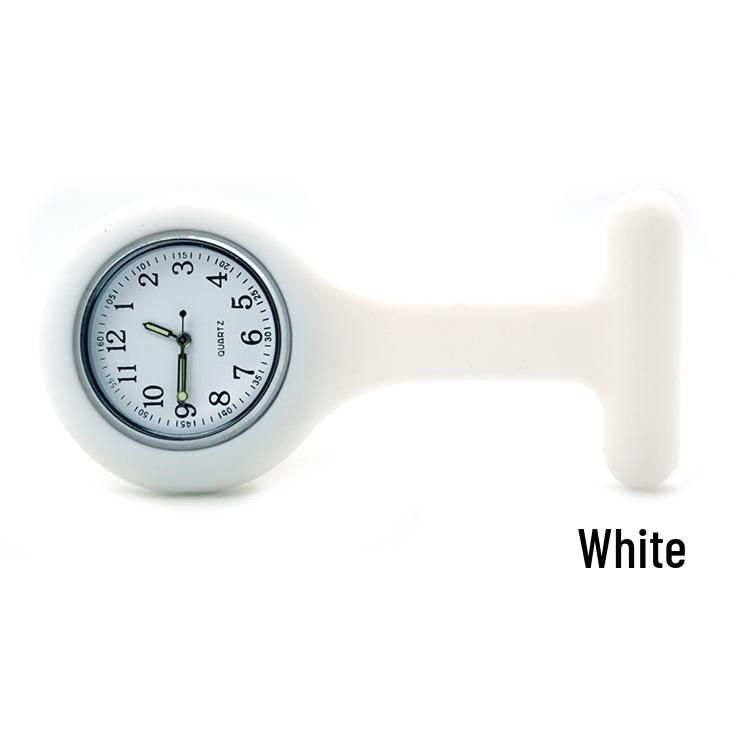 Luminous Silicone Nurse Pendant Watch with Color Dial for Hospital Use