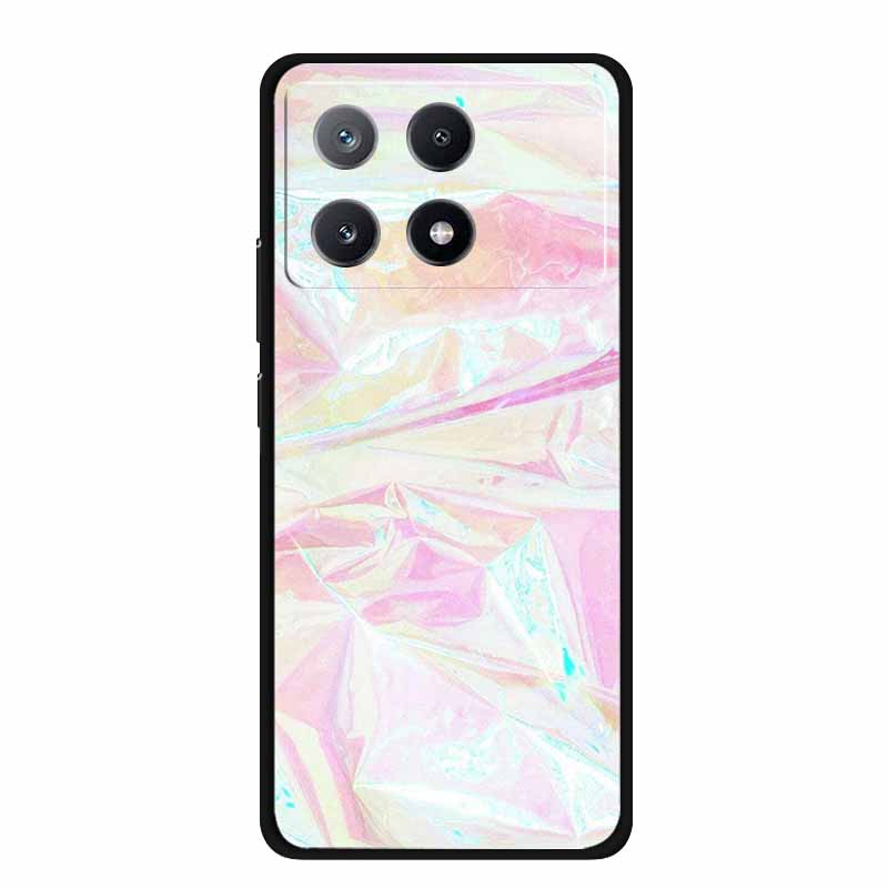 Marble Pattern Phone Case for Poco X6 Pro Clear Edge Cover Funda for Xiaomi Poco X 6 Pro Soft Transparent Coque Color Back Shell