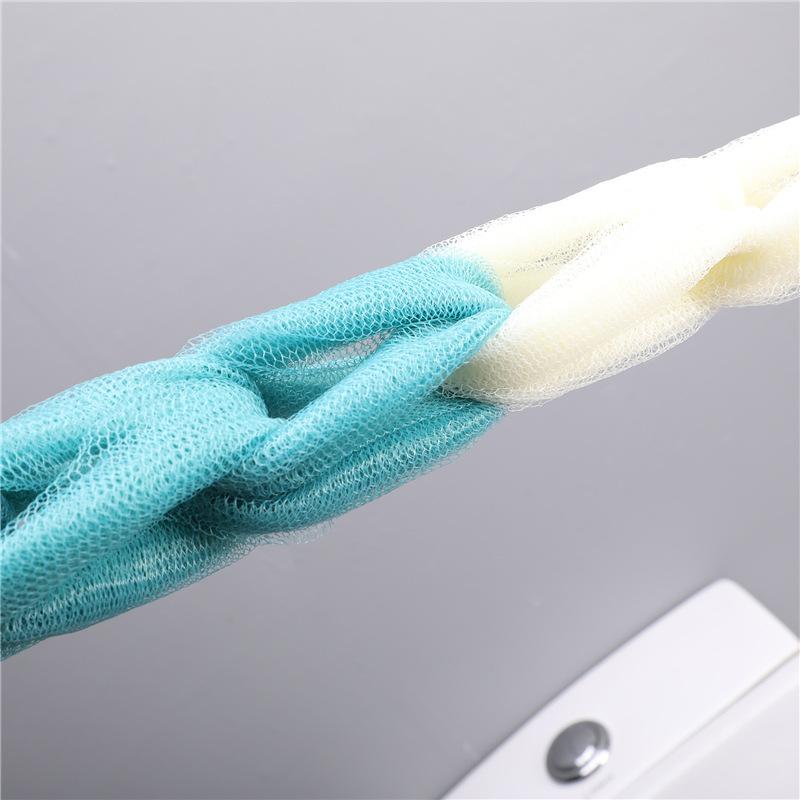 Bathroom Long Strip Bath Flower Adult Pull Back Strip Clean Bath Towel Decontamination Exfoliating Bath Towel Wipe Back Bath Strip
