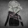 Women Winter Casual Camouflage Prints Jacket Zipper Sweatshirt Long Sleeve Coat