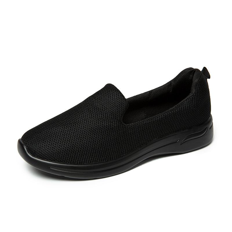 

Модные легкие кроссовки женские кроссовки женские дышащие сетчатые туфли без застежек женская спортивная обувь кроссовки Zapatillas Mujer женскиеwg72 35 чёрный