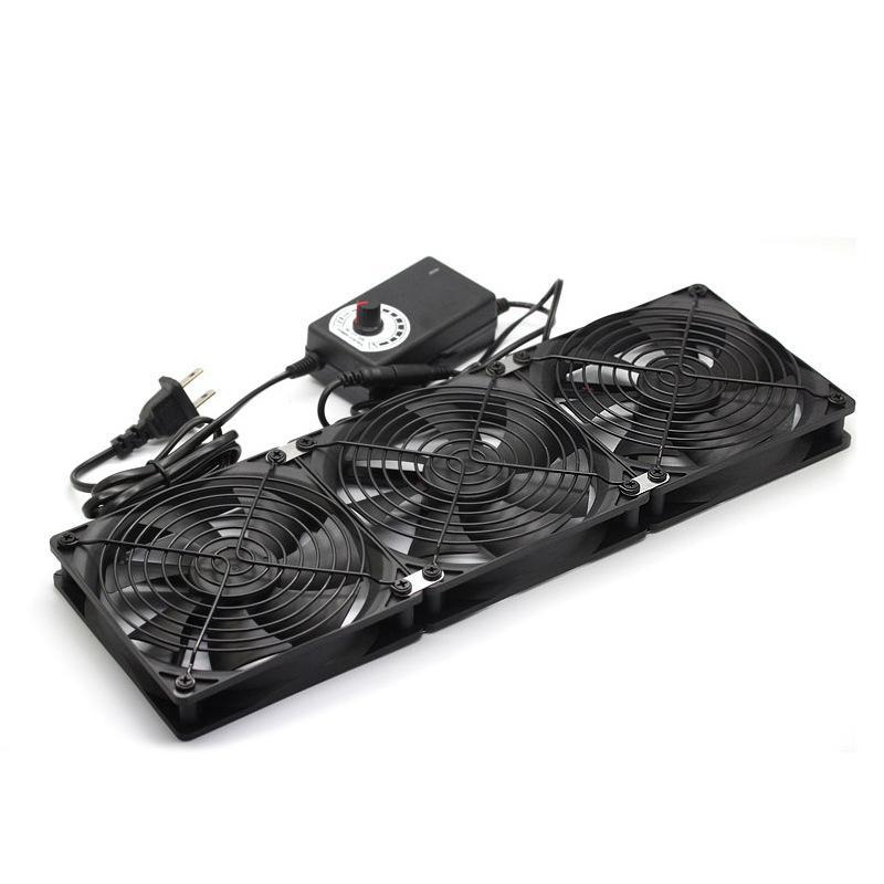 120mm 3000RPM Efficient Cooling Fan with Controller for BTC Chassis Cabinet Mining Rig Radiator