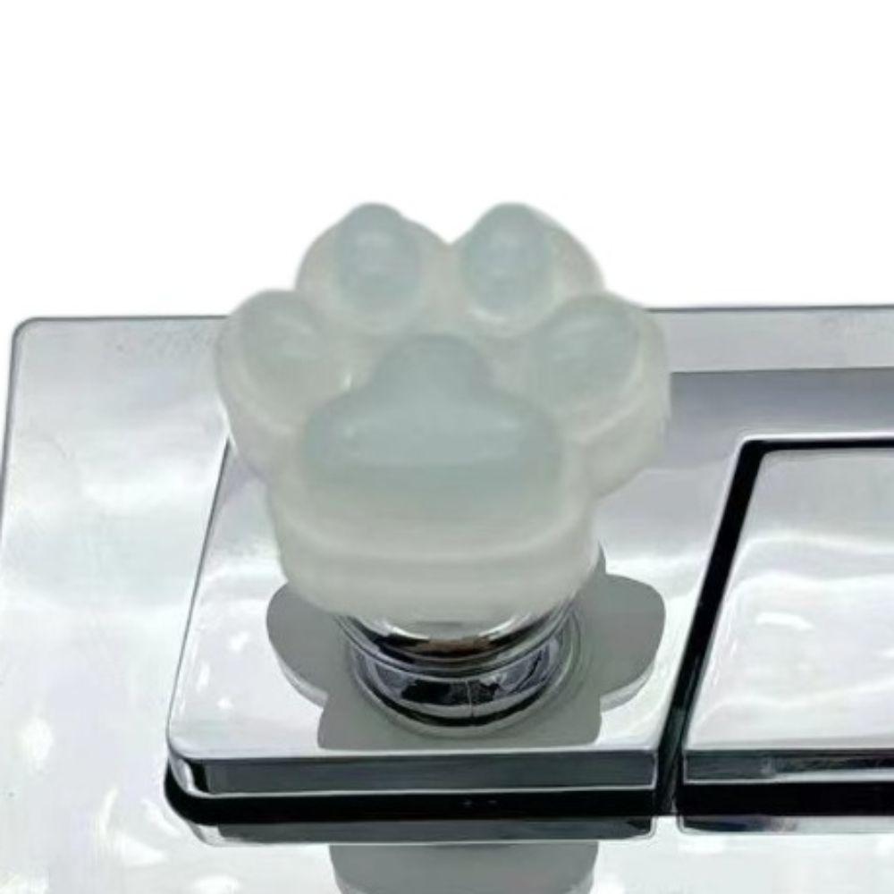Cat Paw Luminous Toilet Press Cute Water Press Flush Button Auxiliary Device Toilet Button  Women
