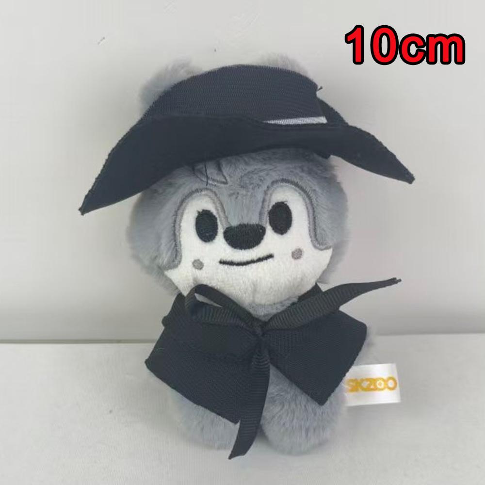 Plush Keychain Kawaii Wolf Cartoon Stuffed Animal Doll Kawaii Toys For Stray Kids Plush Keychain Room Decor Gift