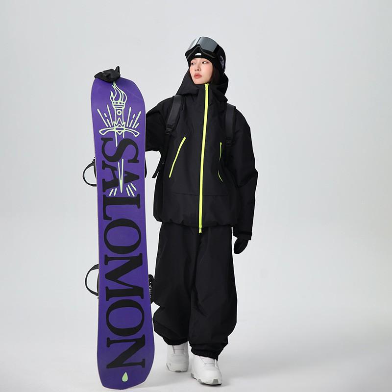 Unisex Ski Suit Set Snowboarding Alpine Skiing Waterproof Windproof Winter Outdoor Jacket Pants