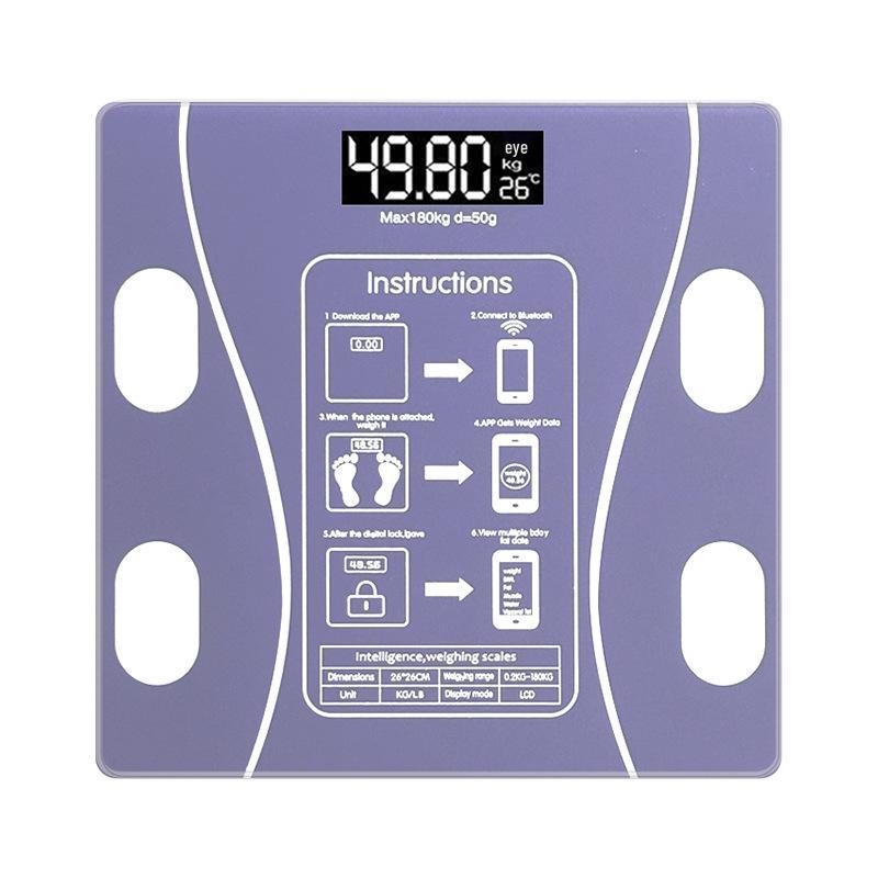 Smart Bluetooth Body Fat Scale for Accurate Household Weight Measurement