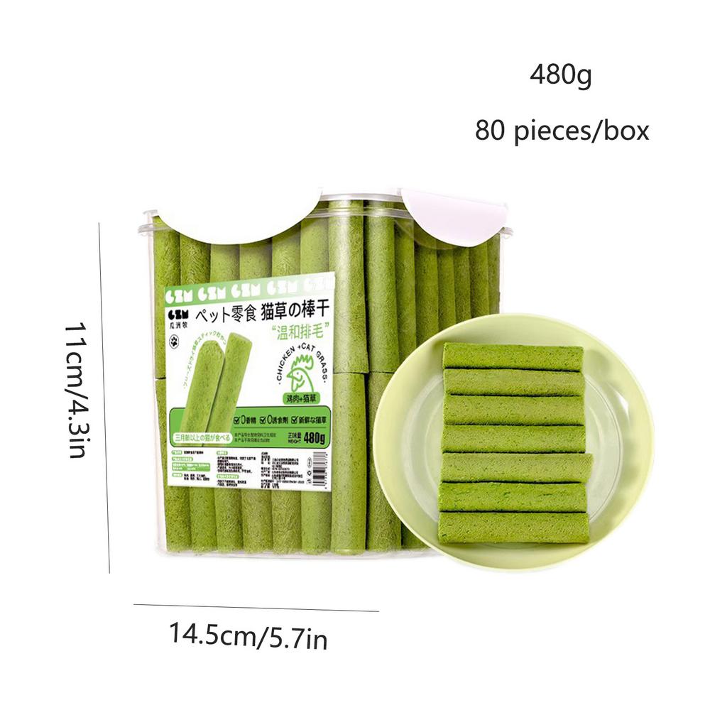 Cat Grass Chew Stick Natural Grass Tooth Grinding Stick Multi-Functional Grass Tooth Grinding Stick For Indoor Cats Teeth Caring