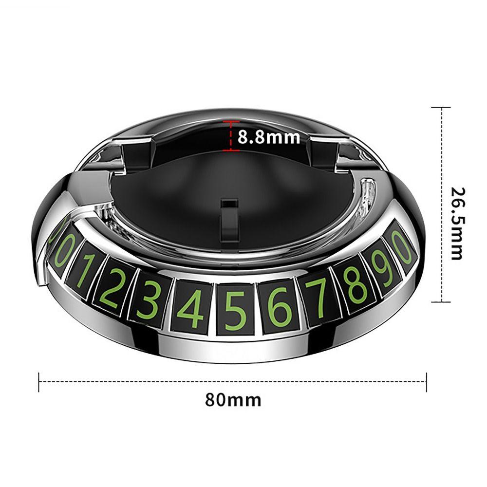2 In 1 Dashboard Car Phone Holder 360° Rotation Temporary Parking Number Plate Phone Bracket For Car Use Navigation Support