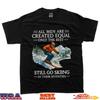 70Th Birthday Skier Gifts Man 70 Years Old Skiing Lover T-Shirt