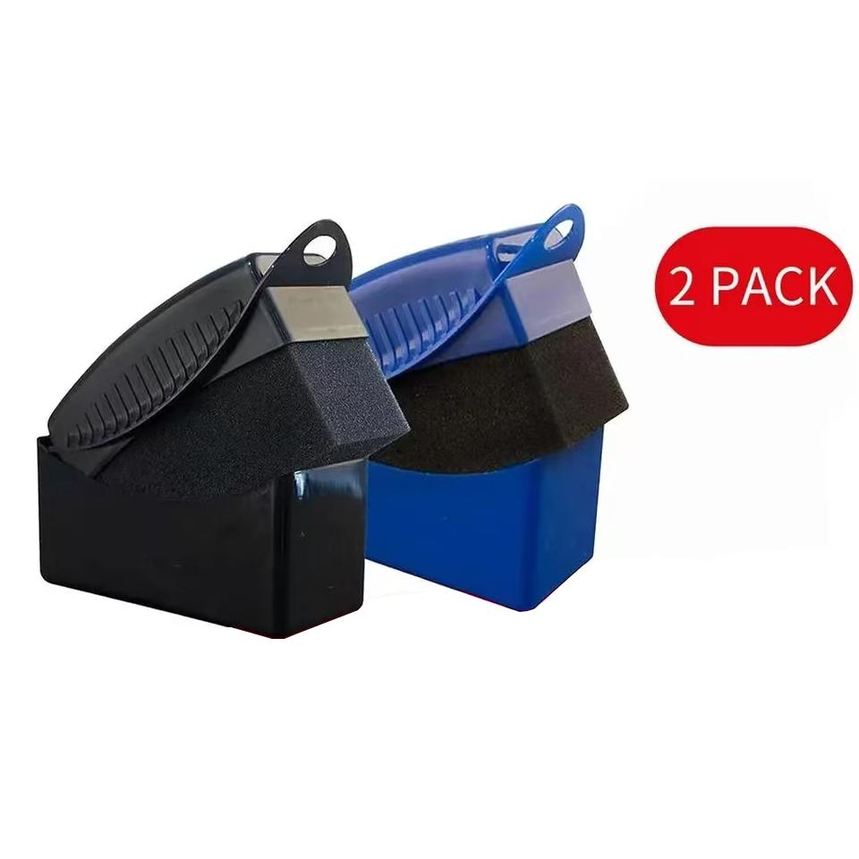 

2Pcs Car Tires Waxing Polishing Cleaning Wipe Washing Tire Tyre Wheel Rim Trim Contour Detailing Dressing Shine Pad Sponge