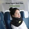 Almofada de Viagem Portátil em Forma de U para Suporte do Pescoço - Ideal para Conforto no Escritório, Trem ou Intervalo para Almoço