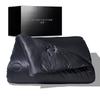 No-Sheep Comforter - Four Seasons - Lightweight Quilt, Bedding, Year-Round, Antibacterial, Washable (Black, Semi-Double)