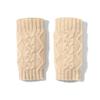 Cashmere Autumn and Winter New Women's Half-finger Twist Gloves To Protect Against Cold and Warm Arms Fashionable Soft Waxy Gloves