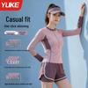 Yuke Women's Modest Long Sleeve Two-Piece Swimsuit