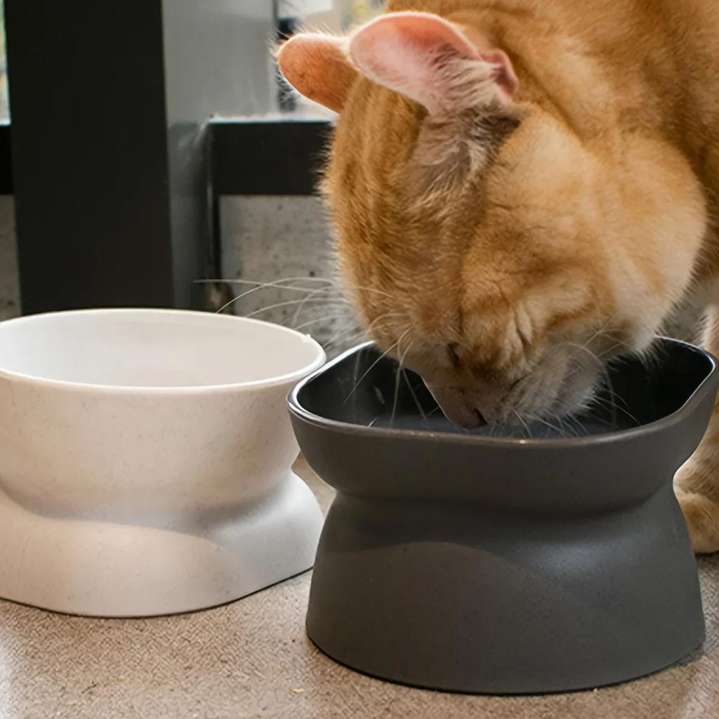 1pc-Pet Inclined Feed Bowl, Cat and Dog Dining Bowl, Pet Neck Protection