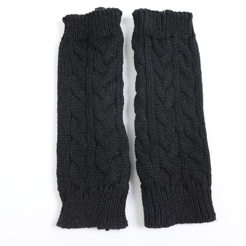Fingerlose Handschuhe aus Strickwolle im koreanischen Stil für Herren und Damen – kurze Twist-Mode für Herbst/Winter