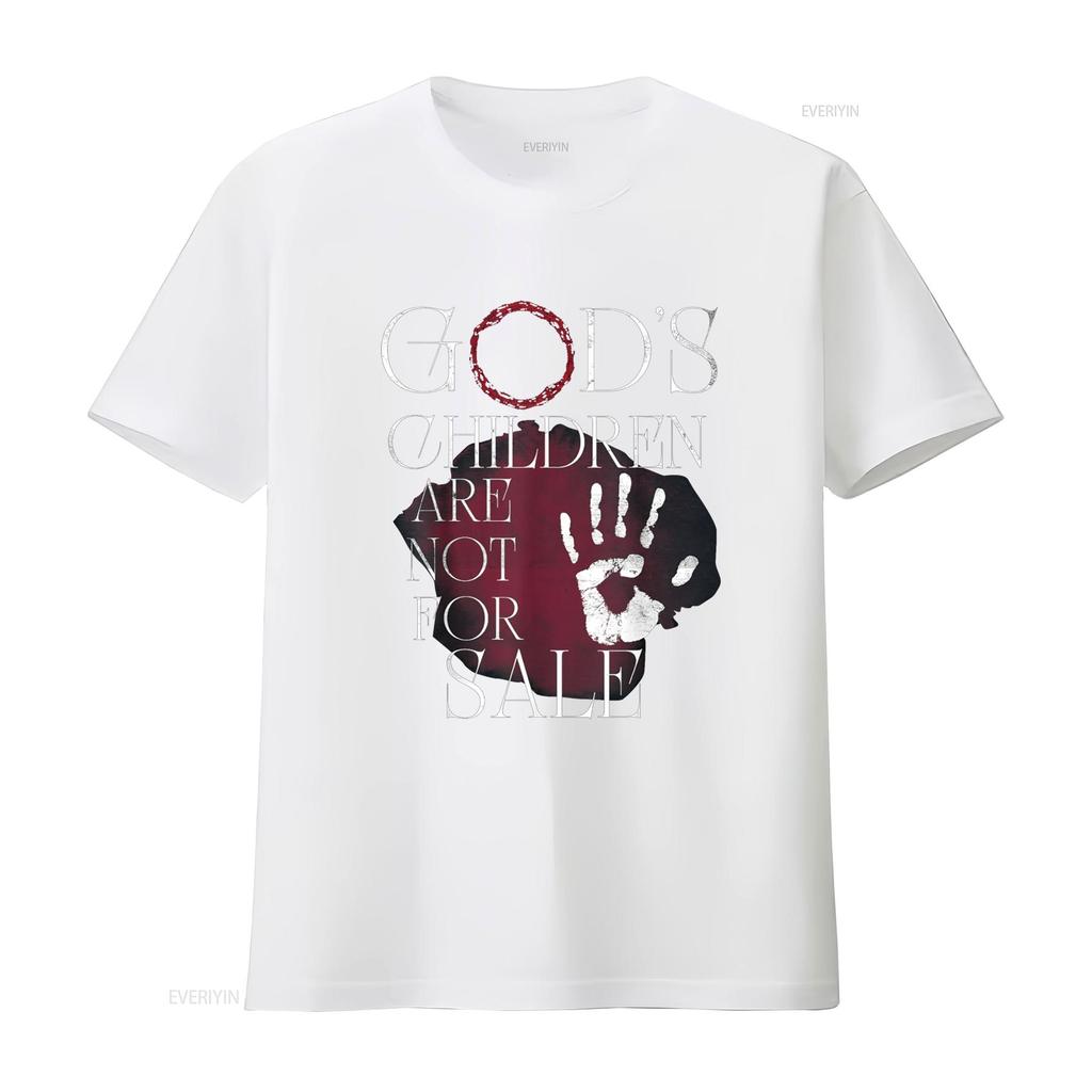 God S Children Are Not For Sale Family T Shirt Vintage Washed Stretched Versatile Homme Soft Stylish Streetwear