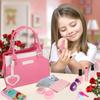 Girls Pretend Play Purse Toy Set | Kids Makeup, Wallet, Phone, Sunglasses & Accessories | Princess Role Play Handbag Gift