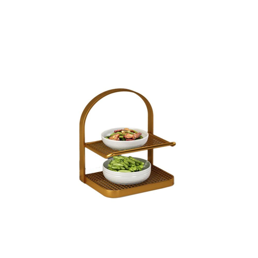 Large Capacity Side Dish Rack Matal Food Sorting Tray Practical Vegetable Storage Tray  Shoes