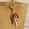 Handmade Beaded Keychain: Summer Chinese Style Woven Bodhi Pendant for Bags