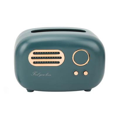 Rádio Krabička na kapesníky Severský styl Retro Zelená Tvar rádia Úložný box na kapesníky Držák Domácí obývací pokoj