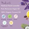 Love Beauty And Planet Natural Argan Oil og Lavendel Anti-Frizz, Smootening Combo - Shampoo, Conditioner & Mask Combo (400ml+400ml+200ml)