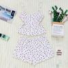 2025 Spring & Summer Women's Breathable Printed Pajama Set - New European & American Style