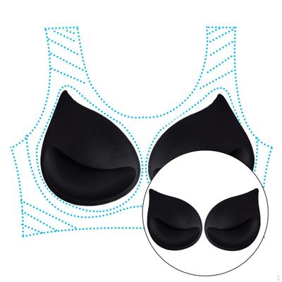 1 Paar BH-Einsatz-Brustpolster, herausnehmbar, atmungsaktiv, leicht, belastbar