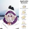 1pc Owl Envelope Night Outdoor Flannel Throw Blanket All Season Soft Warmth,Home Decor 1031185