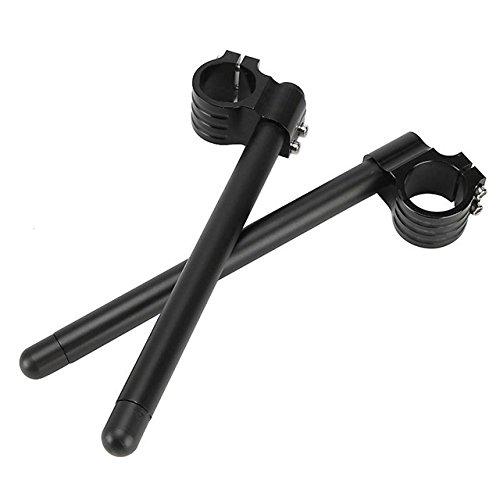 HANSWD Fork Clip-On Handlebar CNC Risers for 1969-1982 Honda, Suzuki, and Yamaha (36mm Regular Handlebars)