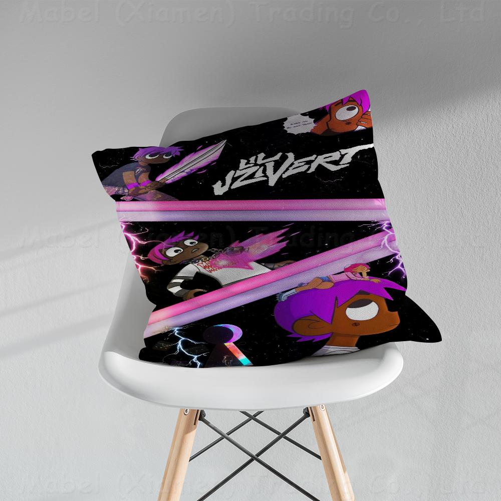 Popular Hip Hop Rap L-Lil U-Uzi V-Vert Pillowcase Toon Gift Cushion Cover Bedroom Home Sofa Chair Seat Decor Pillow Case