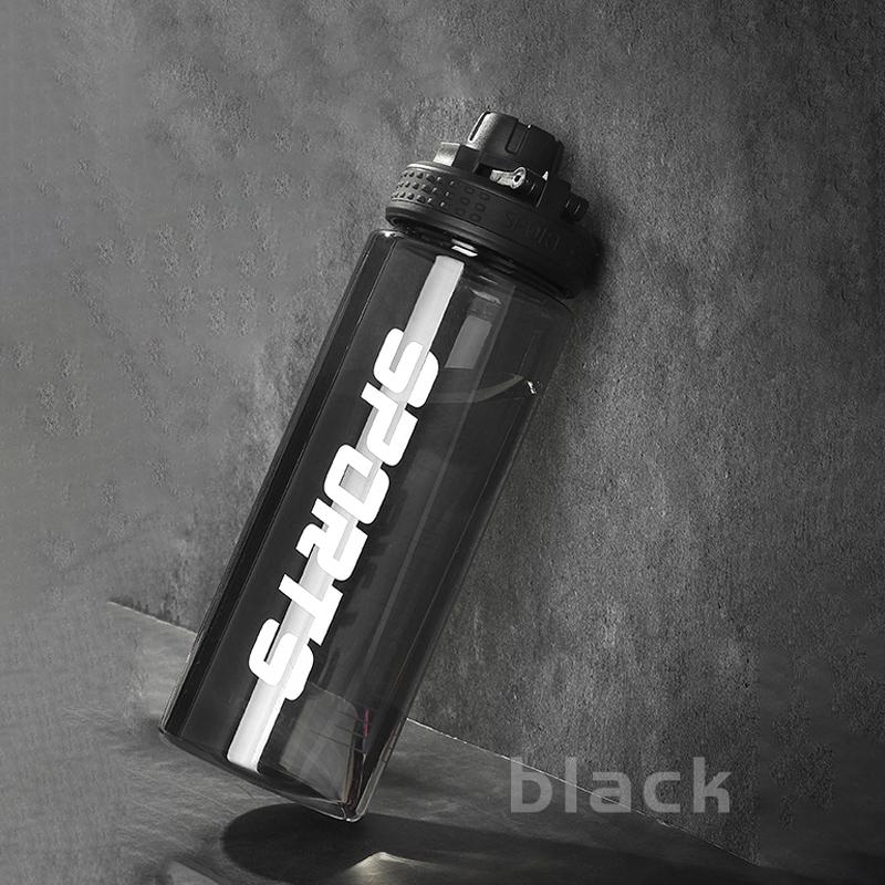 

700 мл спортивная бутылка для воды бесплатная портативная герметичная пластиковая посуда для питья тур спортзал на открытом воздухе путешествия спорт прозрачная чашка для воды 700ml