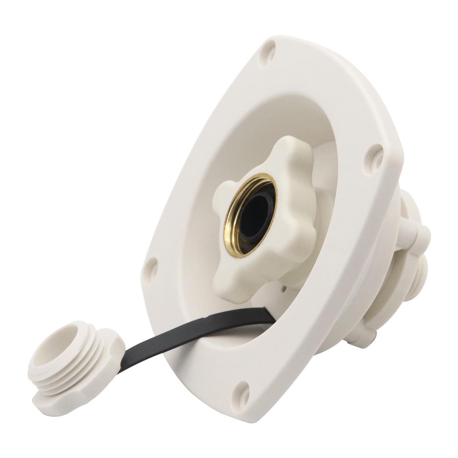 

Вращающийся заливной патрубок для бака с водой с крышкой для автодомов и яхт