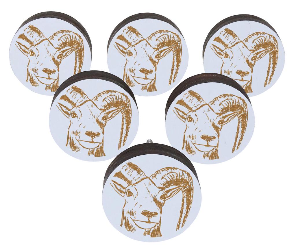 IBA Indianbeautifulart Brown Engraved Knobs Furniture Knobs Cabinet Drawer Pull Pack