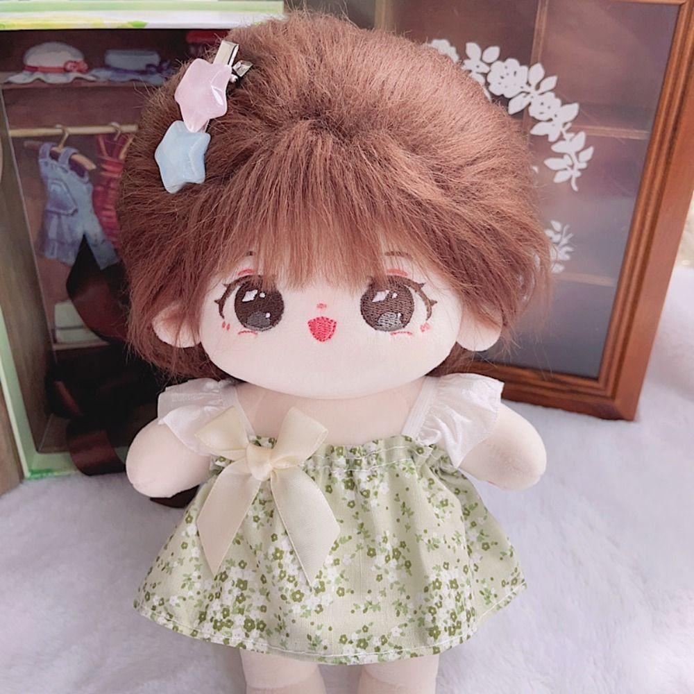 

Star Hair Clip Cotton Doll Dress Doll Changing Plush Doll Clothes Kids Girls Toys