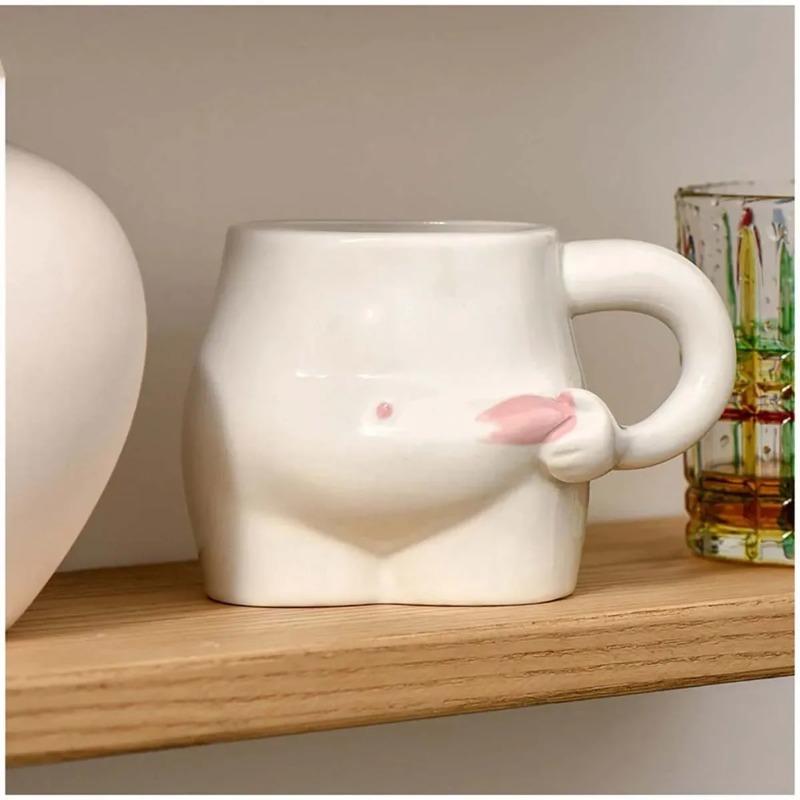 European Cute Belly Mug Ceramic Water Cup Office Creative Trendy Milk Breakfast Cup Coffee Cup