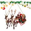 Weihnachts Rentierschlitten Weihnachtsmann Hängedekoration 2D Acryl Weihnachtsmann auf Schlitten Anhänger Feiertag 2025 Weihnachtsfeier Zubehör