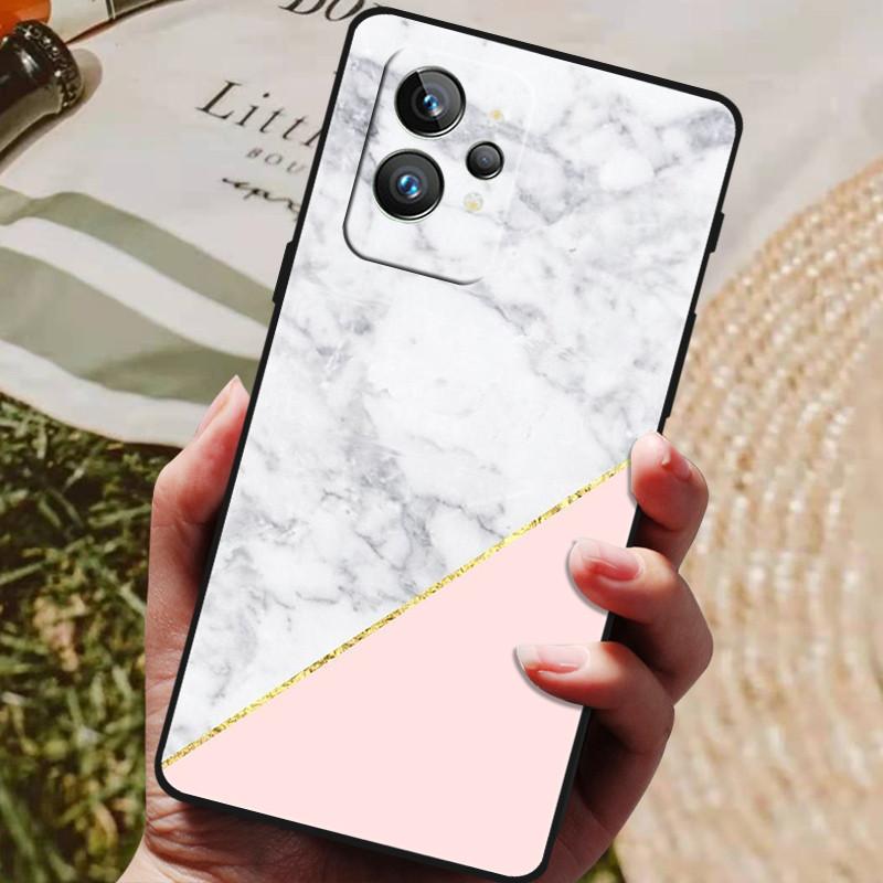 Funda para Realme GT2 Pro 5G TPU Parachoques Negro Silicona Protectora Funda para Realme GT 2 Pro Funda de Teléfono GT2 Pro 2PRO 2022 Capas