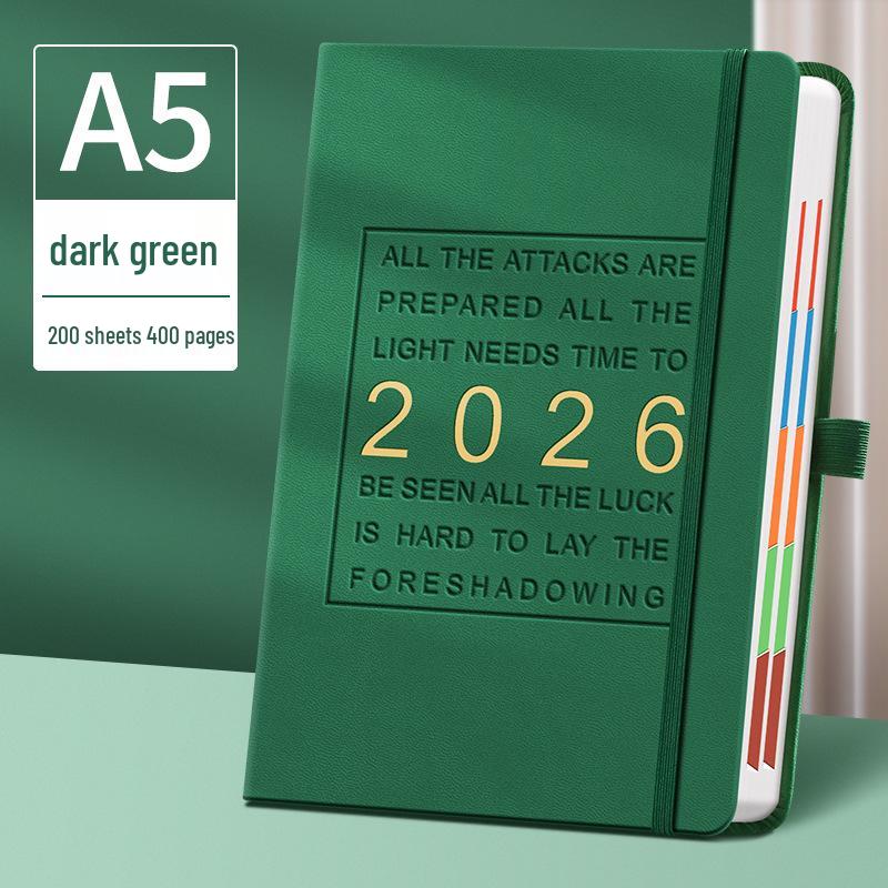 2026 A5 Premium Classification Notebook & Planner: Thickened Business Meeting Record Book