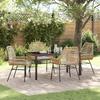 VidaXL 5-Piece Garden Dining Set with Cushions Brown Poly Rattan 3380879