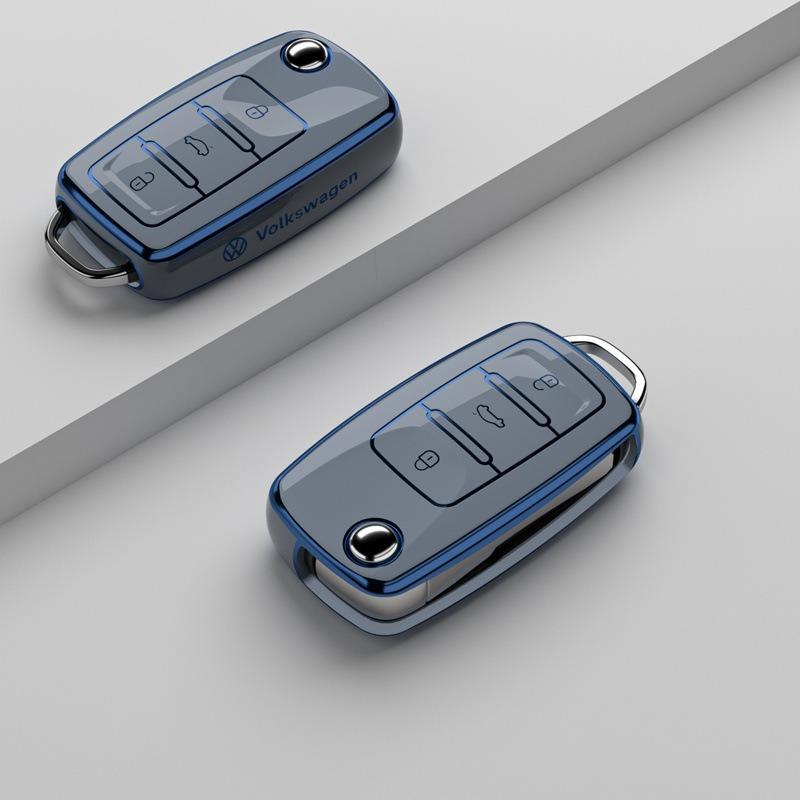 Pro VOLKSWAGEN VW Sportovní styl TPU kryt pouzdro na klíčenku auta Pro Volkswagen VW Polo Golf Passat Tiguan Beetle Caddy T5 Up