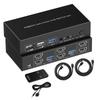4k60 HDMI Switch 2x1 With KVM Funtion USB 3.0 Dual Monitor 2 Port Kvm Switch Support  3D Video