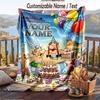 Asterix & Obelix Flanelldecke, Personalisierter Benutzerdefinierter Name Text, Weiche Warme Plüschdecke Als Geschenk