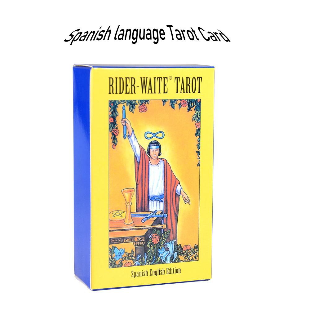 Classic The Rider Waite Tarots With Divination Personal Use Tarot Deck Full English Spanish Version Oracles Deck for Board Game