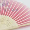 Bamboo Silk Art Craft Photo Prop Tool Folding Fan Hand Held Flower Fan Dance Hand Held Silk Fan
