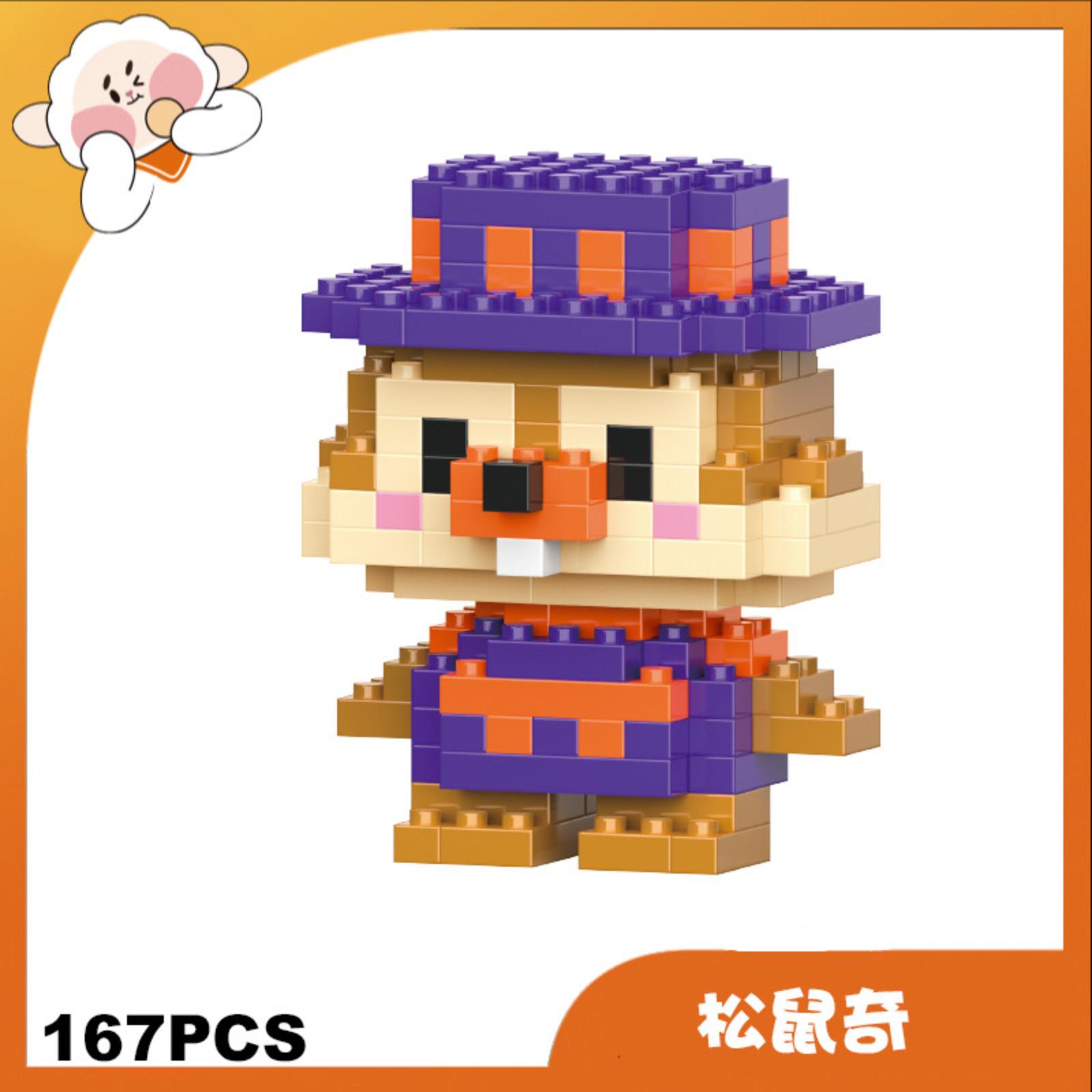 

Educational Building Blocks Toy Compatible with Popular Construction Sets Cartoon Character Puzzle Model for Creative Play and Display One Size белый