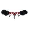 Gothic Style Vampire Reaper Cross Headpiece for Women & Girls - Halloween Ball Queen Crown Perfect Masquerade Cosplay Headbands