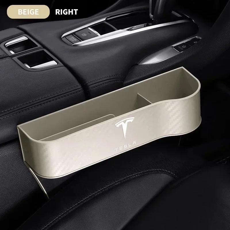 

Car Sticker Tesla Multifunction Carbon Fibre Car Seat Gap Storage Box Bag Organizer For Tesla Model 3 Model X Model S Y 2020 202