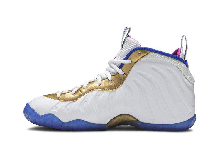 Kids' Sneakers Nike Air Foamposite One Peanut Butter & Jelly (GS) White/Fuchsia Blast-Racer Blue