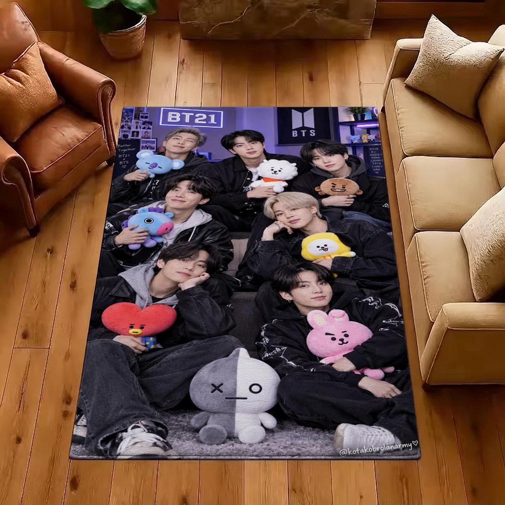 Seventeen Chibi Art Carpet Soft Rug Plush Rug Thick Rug Kitchen Floor Mat Hallway Runner Low Maintenance